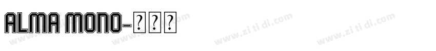 Alma Mono字体转换